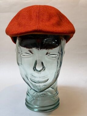 Goorin Bros Wrigley Orange Wool Flat Cap